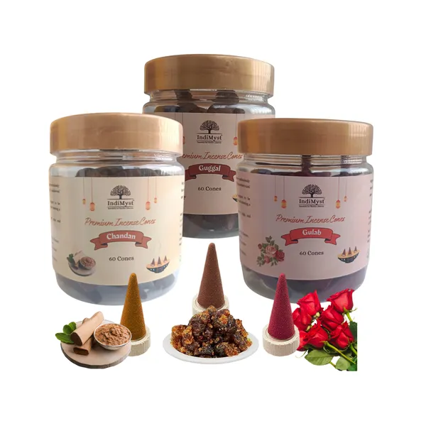 Premium_Dhoop_Cones_|Rose|Sandal|Guggul|_Herbal_|_Charcoal_Free_|_60_Cones_Each_Guggul_Rose_Sandal_Dhoop_(Pack_Of_3)