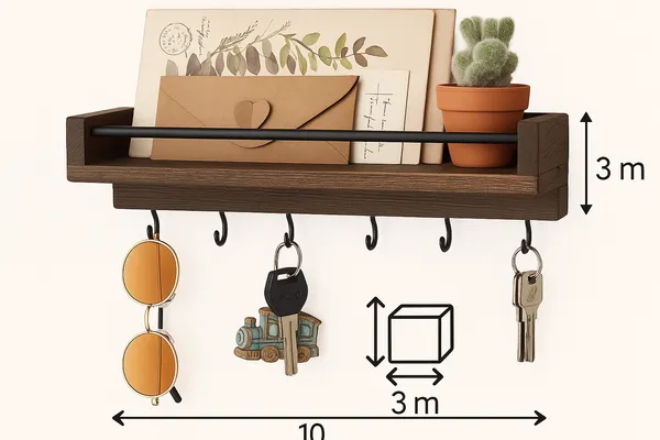 Key_Holder_for_Wall_9.5"_x_3.5"_x_2.5"_Small_Rustic_Wood_Key_Rack_with_6_Hooks_Decorative_Display_Keys_Hanger_Organizer_