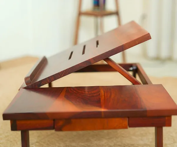 Wooden_Premium_Sheesham_Wood_Laptop_Table_For_Work_From_Home_Multi-Purpose_Wooden_Bed_Table,_Study_Desk,_Breakfast_&_Laptop_Stand_With_Non-Slip_Legs