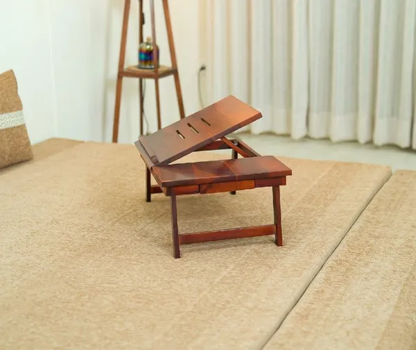 Wooden_Premium_Sheesham_Wood_Laptop_Table_For_Work_From_Home_Multi-Purpose_Wooden_Bed_Table,_Study_Desk,_Breakfast_&_Laptop_Stand_With_Non-Slip_Legs