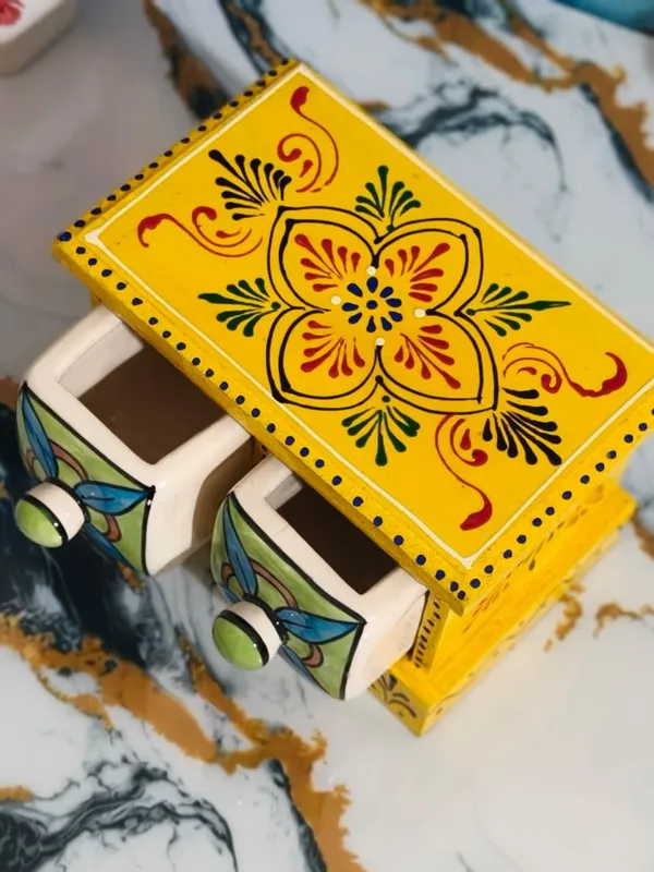 Multicolor_Rajasthani_Art_Hand-Painted_Blue_Wooden_Chest_With_2_Ceramic_Drawers_Ethnic_Mini_Storage_Organizer_For_Jewelry_&_Trinkets_For_Home_Decor(Lxbxh=_7X4X4.5_In)