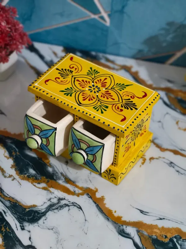 Multicolor_Rajasthani_Art_Hand-Painted_Blue_Wooden_Chest_With_2_Ceramic_Drawers_Ethnic_Mini_Storage_Organizer_For_Jewelry_&_Trinkets_For_Home_Decor(Lxbxh=_7X4X4.5_In)