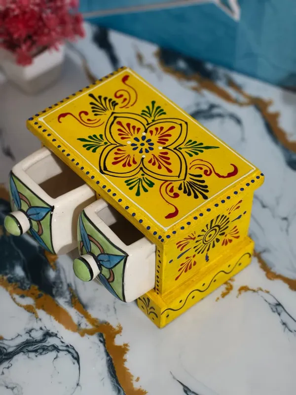 Multicolor_Rajasthani_Art_Hand-Painted_Blue_Wooden_Chest_With_2_Ceramic_Drawers_Ethnic_Mini_Storage_Organizer_For_Jewelry_&_Trinkets_For_Home_Decor(Lxbxh=_7X4X4.5_In)