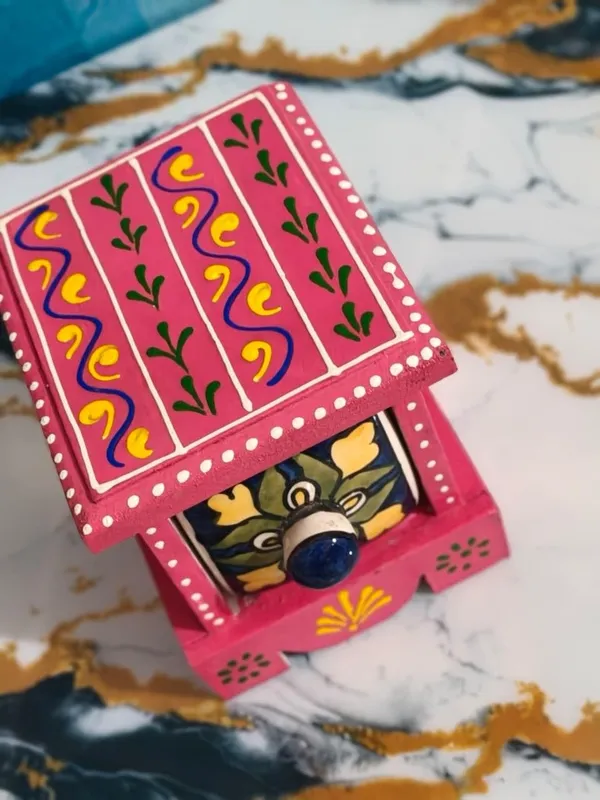 Multicolor_Rajasthani_Art_Hand-Painted_Blue_Wooden_Chest_With_1_Drawers_Ethnic_Mini_Storage_Organizer_For_Jewelry_&_Trinkets_For_Home_Decor(Lxbxh=_5X5X5_In)