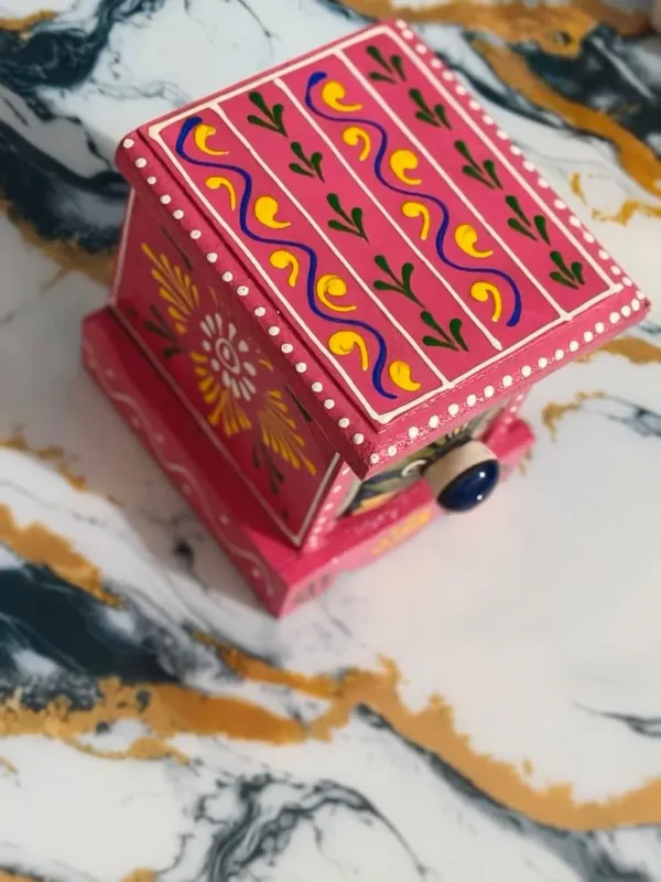 Multicolor_Rajasthani_Art_Hand-Painted_Blue_Wooden_Chest_With_1_Drawers_Ethnic_Mini_Storage_Organizer_For_Jewelry_&_Trinkets_For_Home_Decor(Lxbxh=_5X5X5_In)
