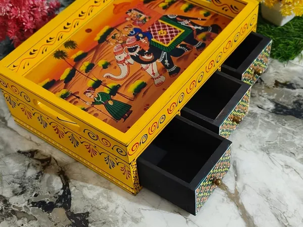 Wooden_Handcrafted_Wooden_Multipurpose_Box_With_Drawers_&_Tray_Rajasthani_Hand-Painted_Decorative_Organizer_For_Home_Decor,_Jewelry,_Spices,_Stationery_&_Gifts_(L12_Xb9_Xh5_In)
