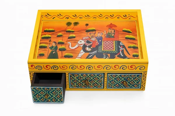 Wooden_Handcrafted_Wooden_Multipurpose_Box_With_Drawers_&_Tray_Rajasthani_Hand-Painted_Decorative_Organizer_For_Home_Decor,_Jewelry,_Spices,_Stationery_&_Gifts_(L12_Xb9_Xh5_In)