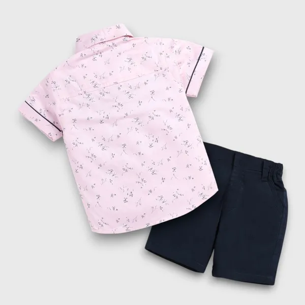 Blush_Bloom_Shirt_&_Navy_Shorts_Co-ord_Set_with_Bow_Tie