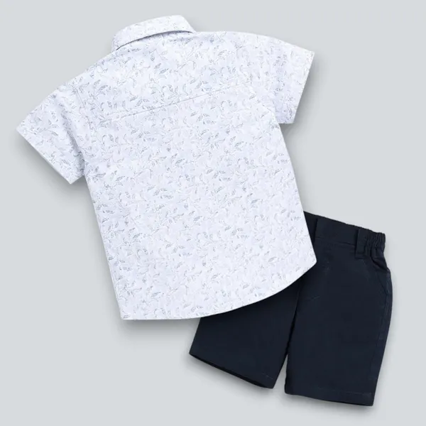 Ice_Leaf_Shirt_&_Navy_Shorts_Co-ord_Set_with_Bow_Tie