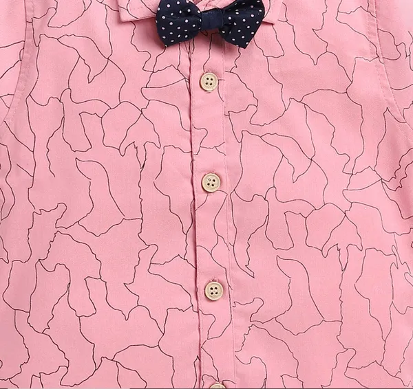 Little_Gentleman_Pink_Shirt_&_Navy_Shorts_Set_with_Bow_Tie