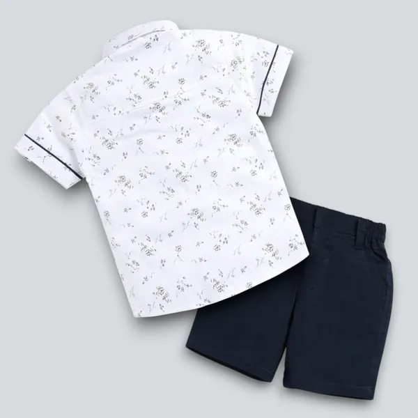 Snow_Bloom_Shirt_&_Navy_Shorts_Co-ord_Set_with_Bow_Tie