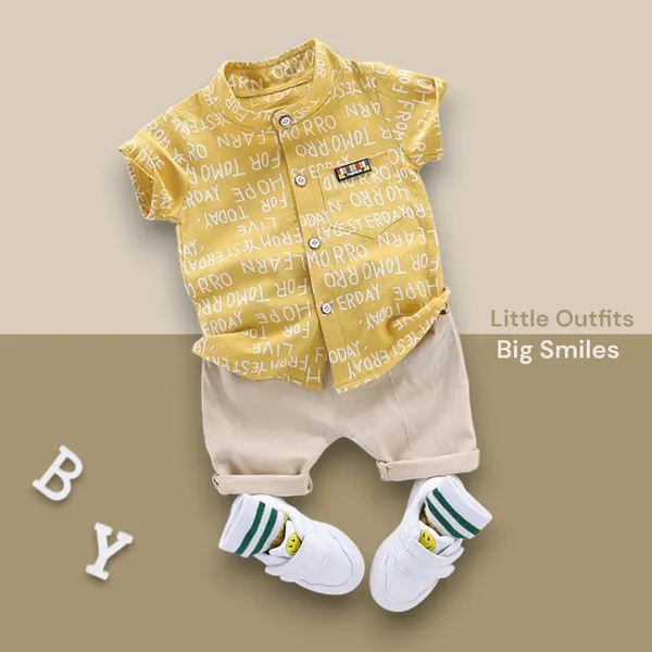 Sunny_Yellow_Printed_Shirt_&_Beige_Shorts_Co-ord_Set