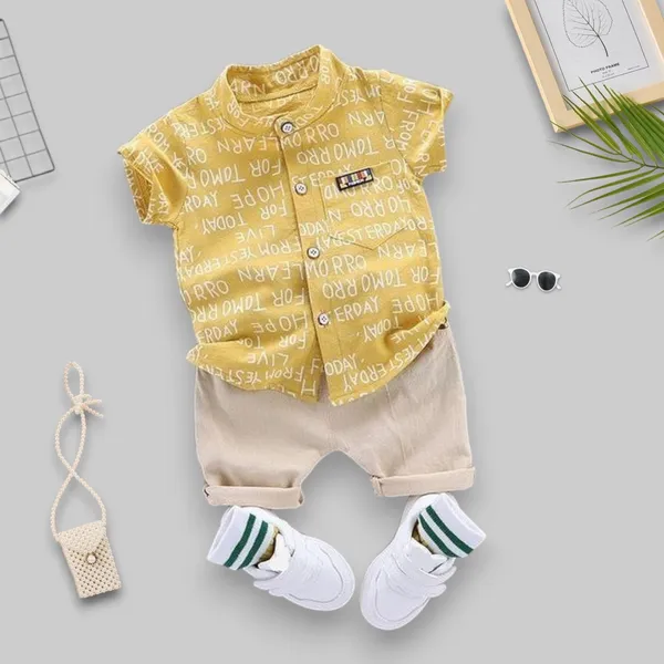 Sunny_Yellow_Printed_Shirt_&_Beige_Shorts_Co-ord_Set