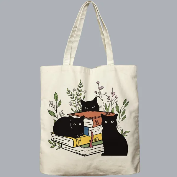 White_Canvas_Fabric_Hand_Tote_Bag_For_Women