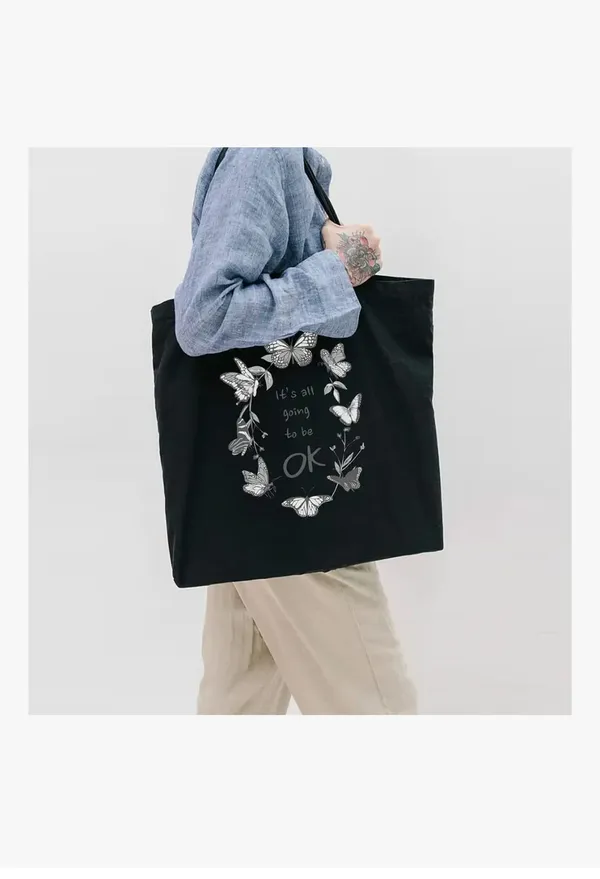 Black_Canvas_Fabric_Hand_Tote_Bag_For_Women