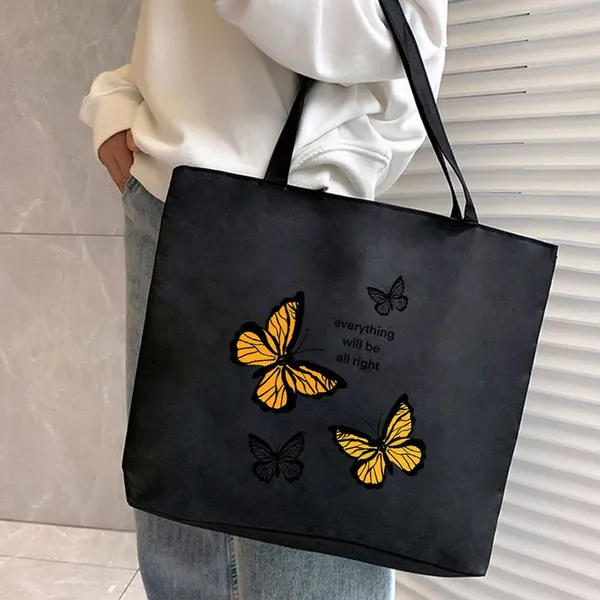 Black_Canvas_Fabric_Hand_Tote_Bag_For_Women