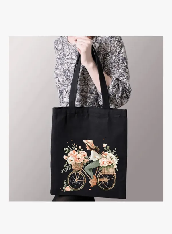 Black_Canvas_Fabric_Hand_Tote_Bag_For_Women