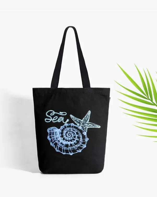 Black_Canvas_Fabric_Hand_Tote_Bag_For_Women