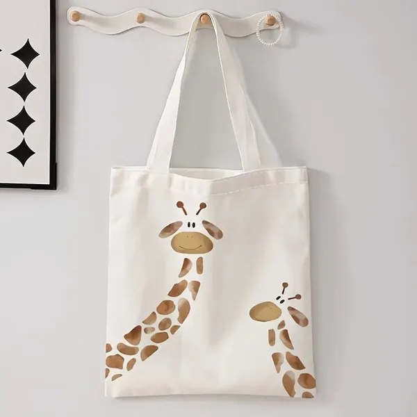 White_Canvas_Fabric_Hand_Tote_Bag_For_Women