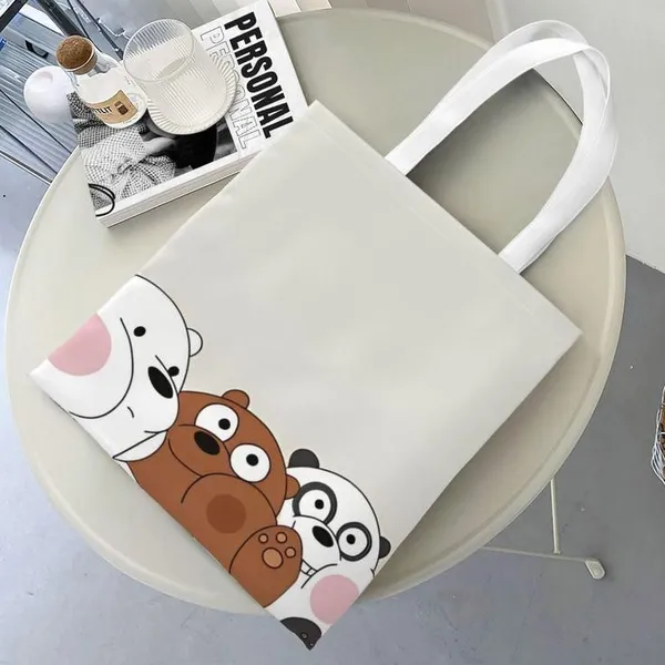 White_Canvas_Fabric_Hand_Tote_Bag_For_Women