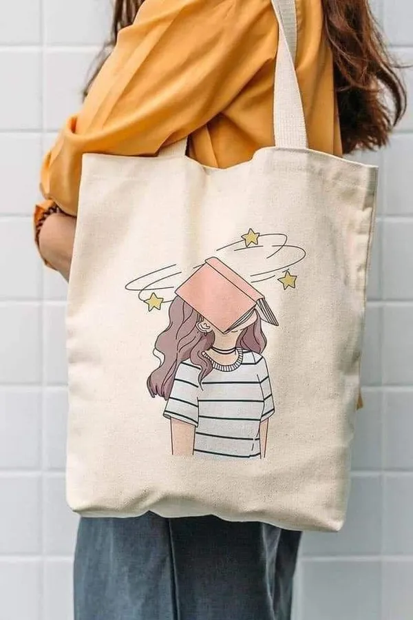White_Canvas_Fabric_Hand_Tote_Bag_For_Women
