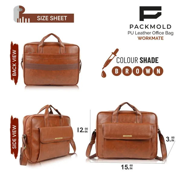 WORKMATE_PU_LEATHER_BAG_Messenger_Office_Laptop_Bag_Waterproof_Messenger_Bag�