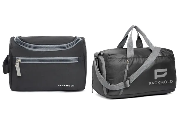 Black_Premium_Polyester_Travel_Toiletry_Kit_And_Gym_Duffel_Bag_For_Unisex_(Pack_Of_2)