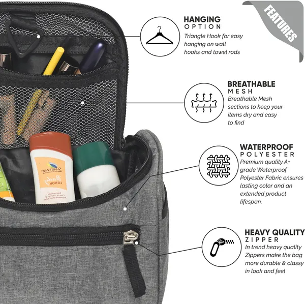 TOILEX_Black_Premium_Polyester_Travel_Toiletry_Kit_For_Unisex