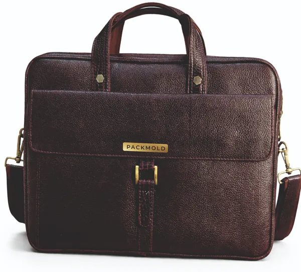 ELITRA_Brown_And_Tan_Genuine_Leather_Premium_Solid_Messenger_Bag_For_Unisex