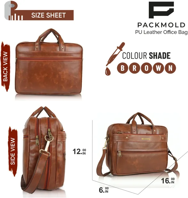PROCARRY_Brown_Pu_Leather_Premium_Solid_Messenger_Bag_For_Unisex