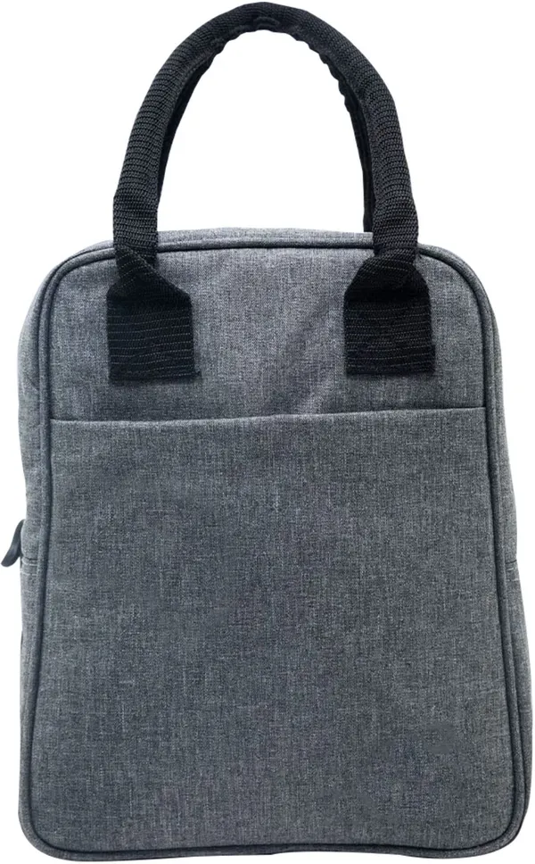 TIFFBAG_Grey_Polyester_Oxford_Fabric_Premium_Solid_Lunch_Bag_For_Unisex