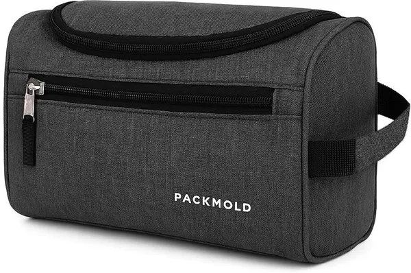 TOILEX_Grey_&_Black_Premium_Polyester_Travel_Toiletry_Kit_For_Unisex