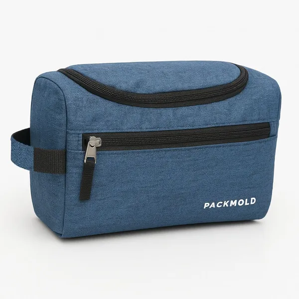 TOILEX_Blue_&_Black_Premium_Polyester_Travel_Toiletry_Kit_For_Unisex