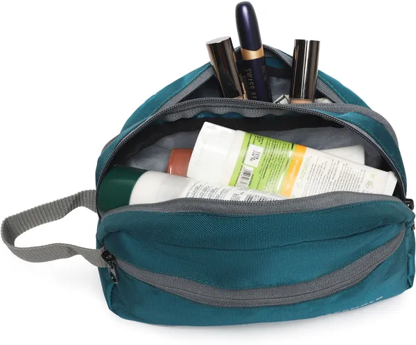 POUCHO_Blue_Premium_Polyester_Travel_Toiletry_Kit_For_Unisex
