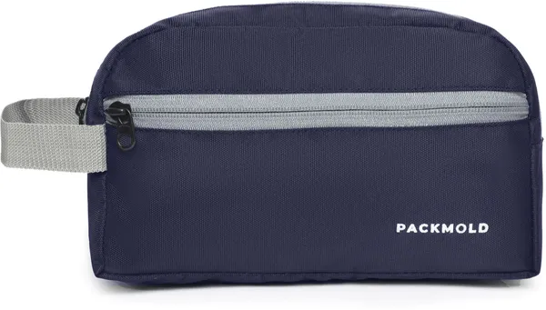 POUCHO_Blue_&_Grey_Premium_Polyester_Travel_Toiletry_Kit_For_Unisex