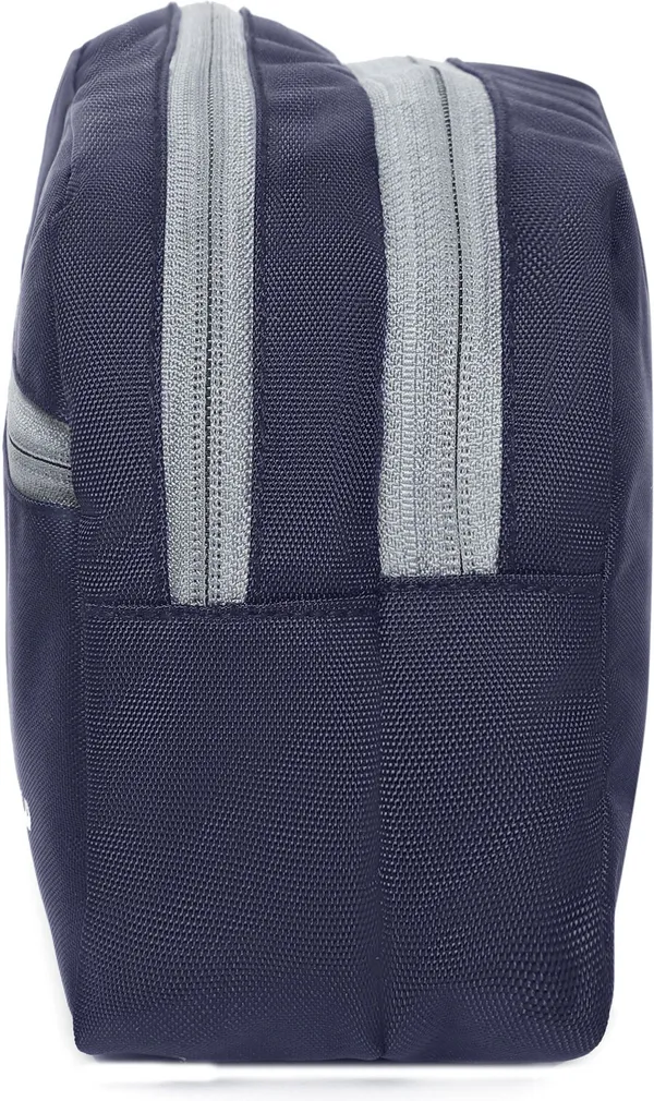 POUCHO_Blue_&_Grey_Premium_Polyester_Travel_Toiletry_Kit_For_Unisex
