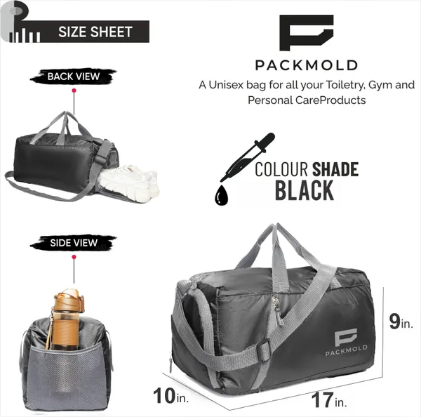 SPORTIVO_Black_Premium_Polyester_Gym_Duffel_Bag_For_Unisex