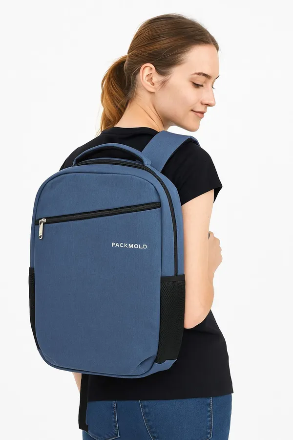 TECHCASE_Blue_Polyester_Premium_Solid_Backpack_For_Unisex