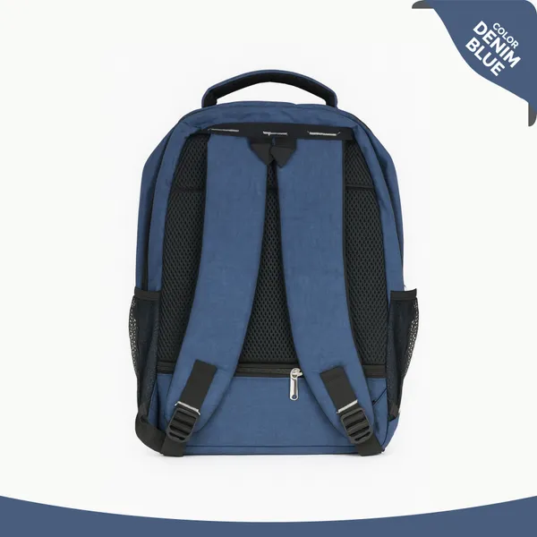 TECHCASE_Blue_Polyester_Premium_Solid_Backpack_For_Unisex
