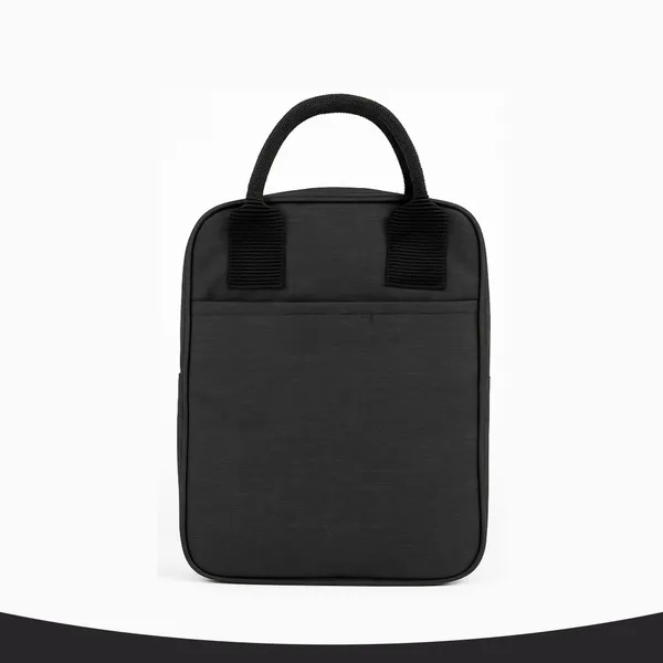 TIFFBAG_Dark_Grey_Polyester_Premium_Solid_Lunch_Bag_For_Unisex