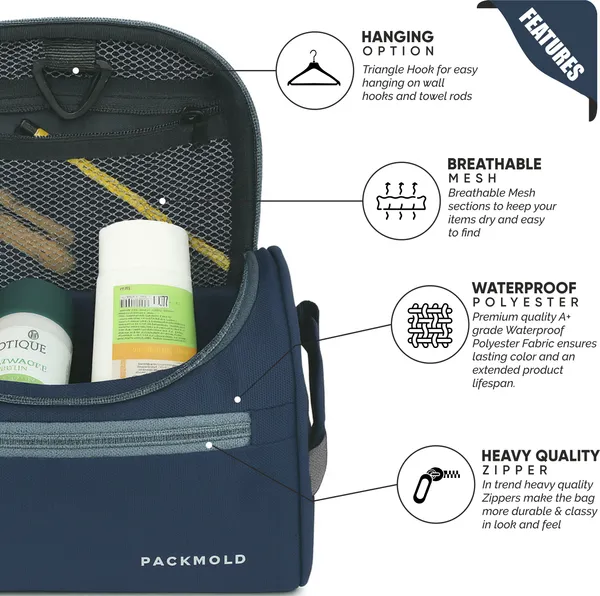 TOILEX_Blue_&_Grey_Premium_Polyester_Travel_Toiletry_Kit_For_Unisex