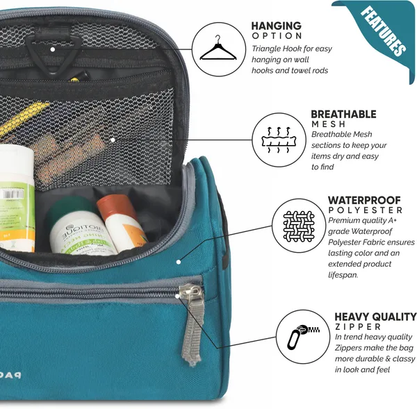 TOILEX_Blue_Premium_Polyester_Travel_Toiletry_Kit_For_Unisex