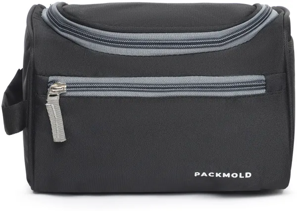 TOILEX_Black_Premium_Polyester_Travel_Toiletry_Kit_For_Unisex