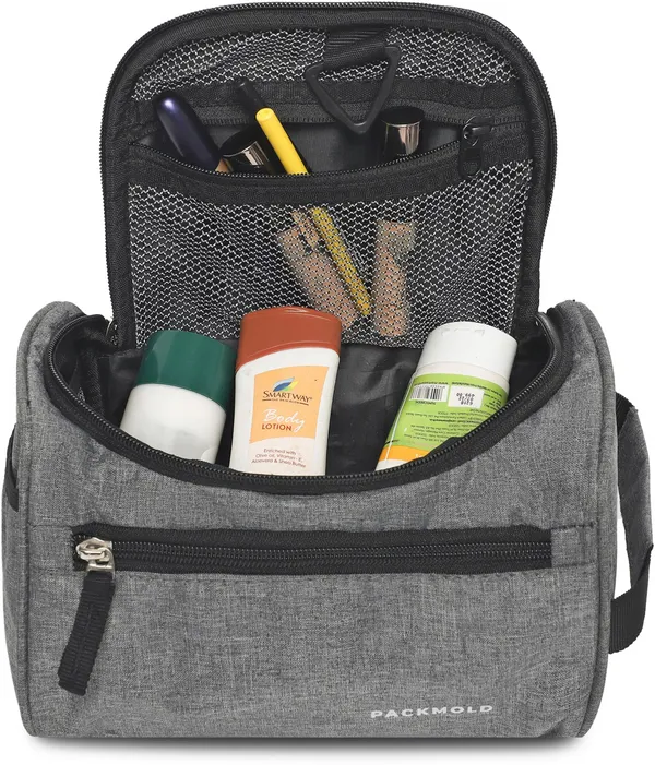 Grey_Premium_Polyester_Travel_Toiletry_Kit_For_Unisex