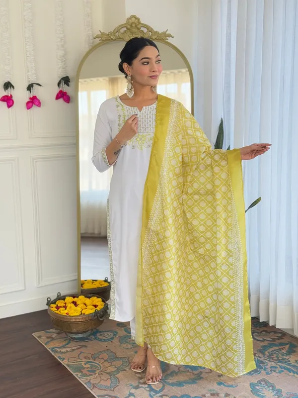 White_Viscose_Embroidered_Kurta_Set_With_Taby_Dupatta_For_Women