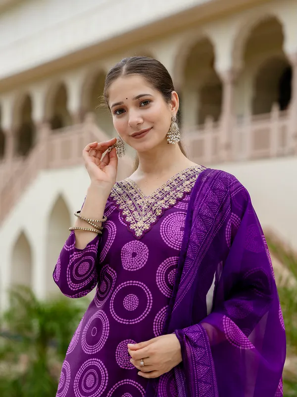 Purple_Rayon_Embroidered_Kurta_Set_With_Taby_Dupatta_For_Women