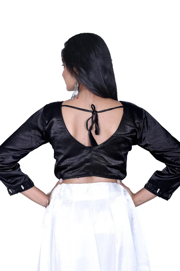 Black_Gajji_Silk_Blouse_For_Women