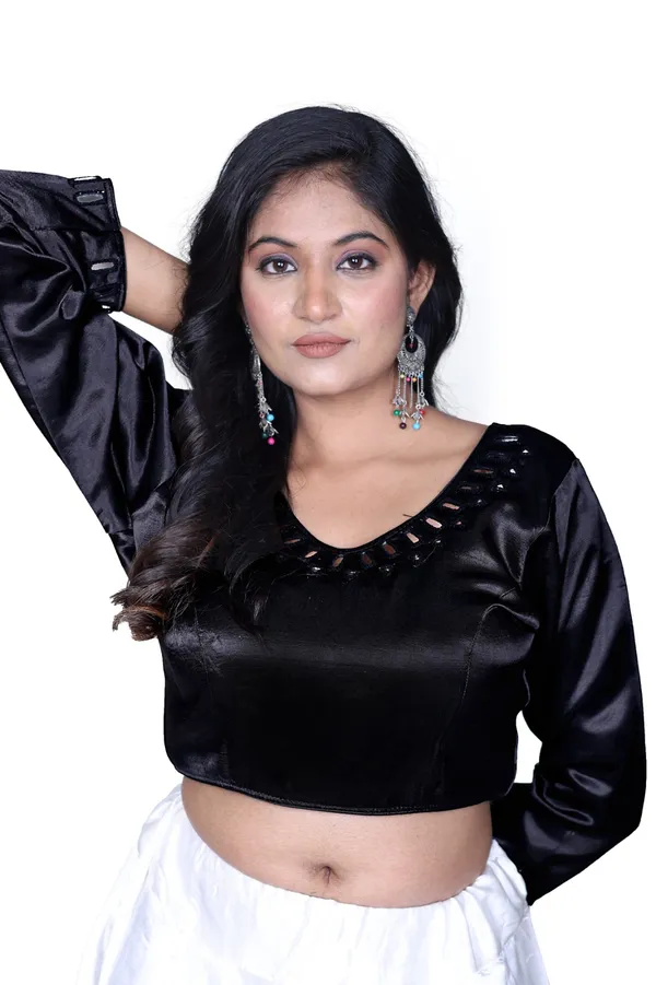 Black_Gajji_Silk_Blouse_For_Women