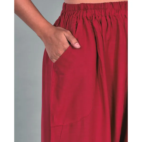 Maroon_Rayon_Palazzo_Pant_For_Women