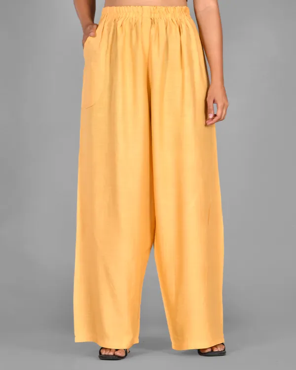 Cream_Rayon_Palazzo_Pant_For_Women